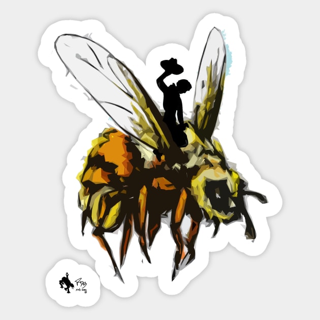 Just Bee Sticker by Yeti Ink ~ Yeti307